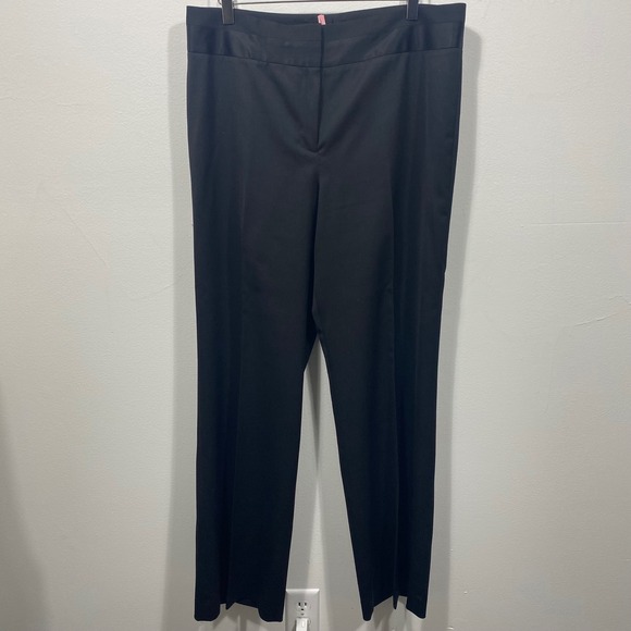 Talbots Heritage Black Dress Pants Women's Size 12 Satin Tux Waistband - Picture 5 of 12
